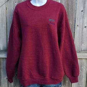 Custom Embroidered Sweatshirt in Maroon MSU Nursing